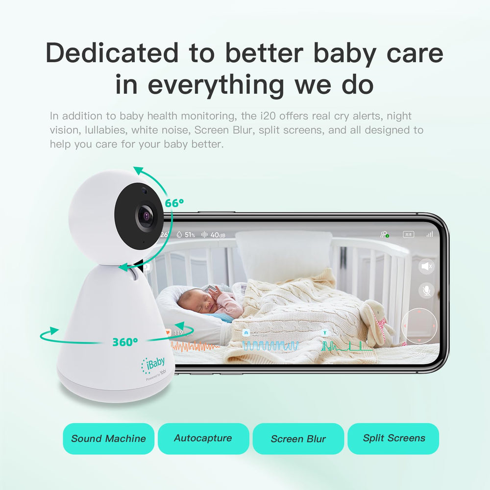 iBaby i20 built-in 32GB storage supports local video playback