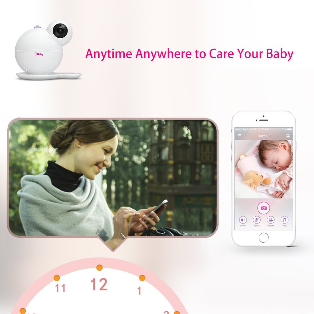 iBaby Smart Monitor tilt view for easy baby tracking