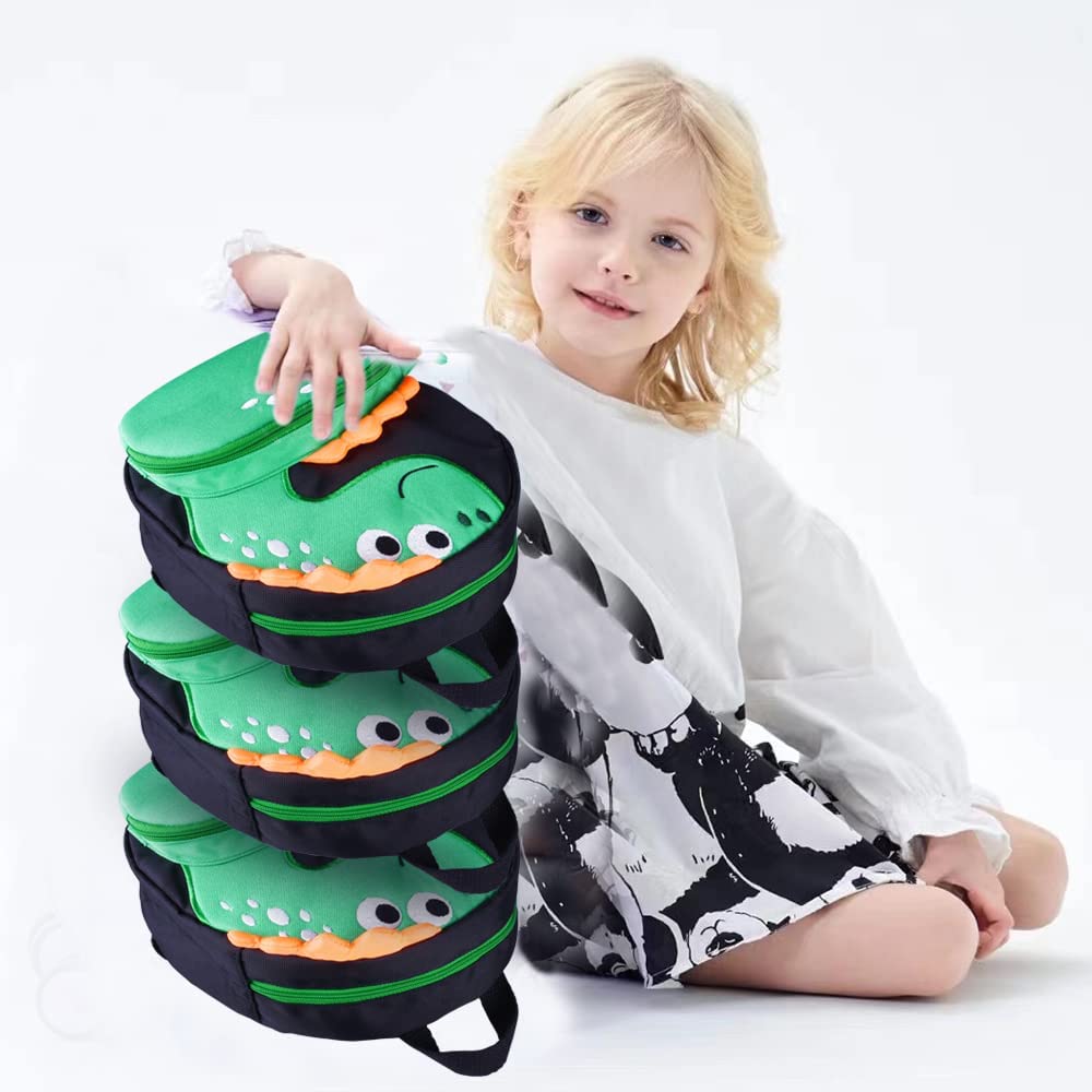 ibestby dinosaur backpack zipper detail shows secure closure for quick access