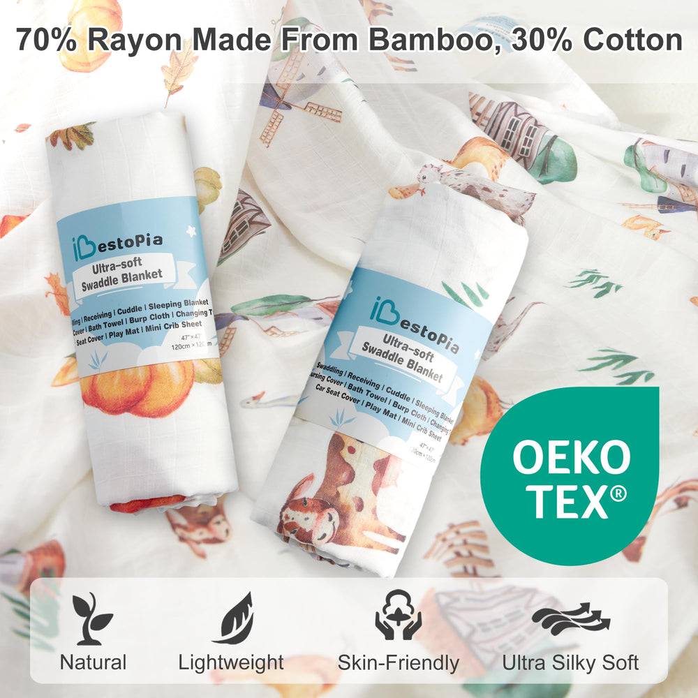IBESTOPIA nursing-cover muslin showcases breathable coverage for hands-free feeding.