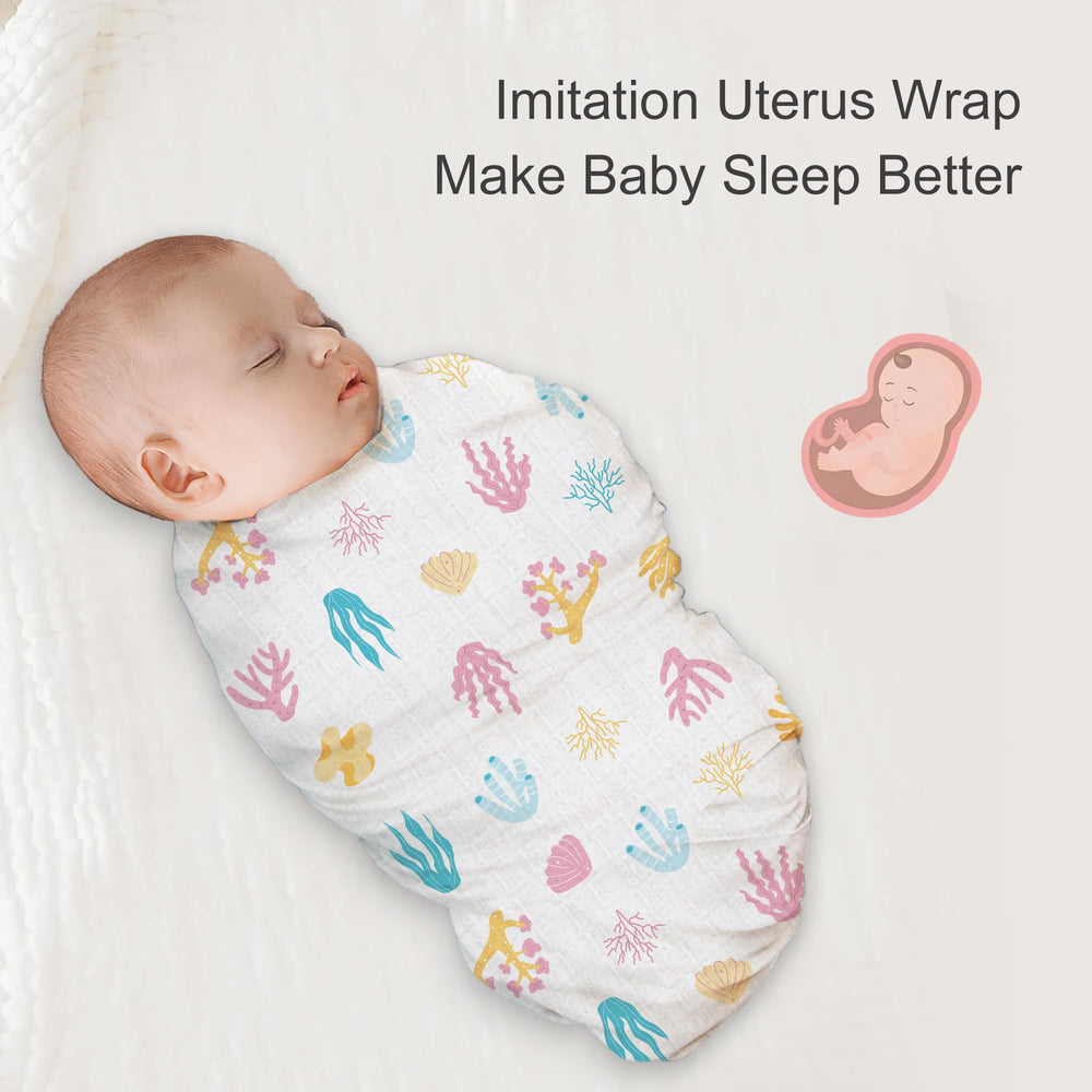 IBESTOPIA Ocean Adventure easy-care swaddle resists pilling for busy parents