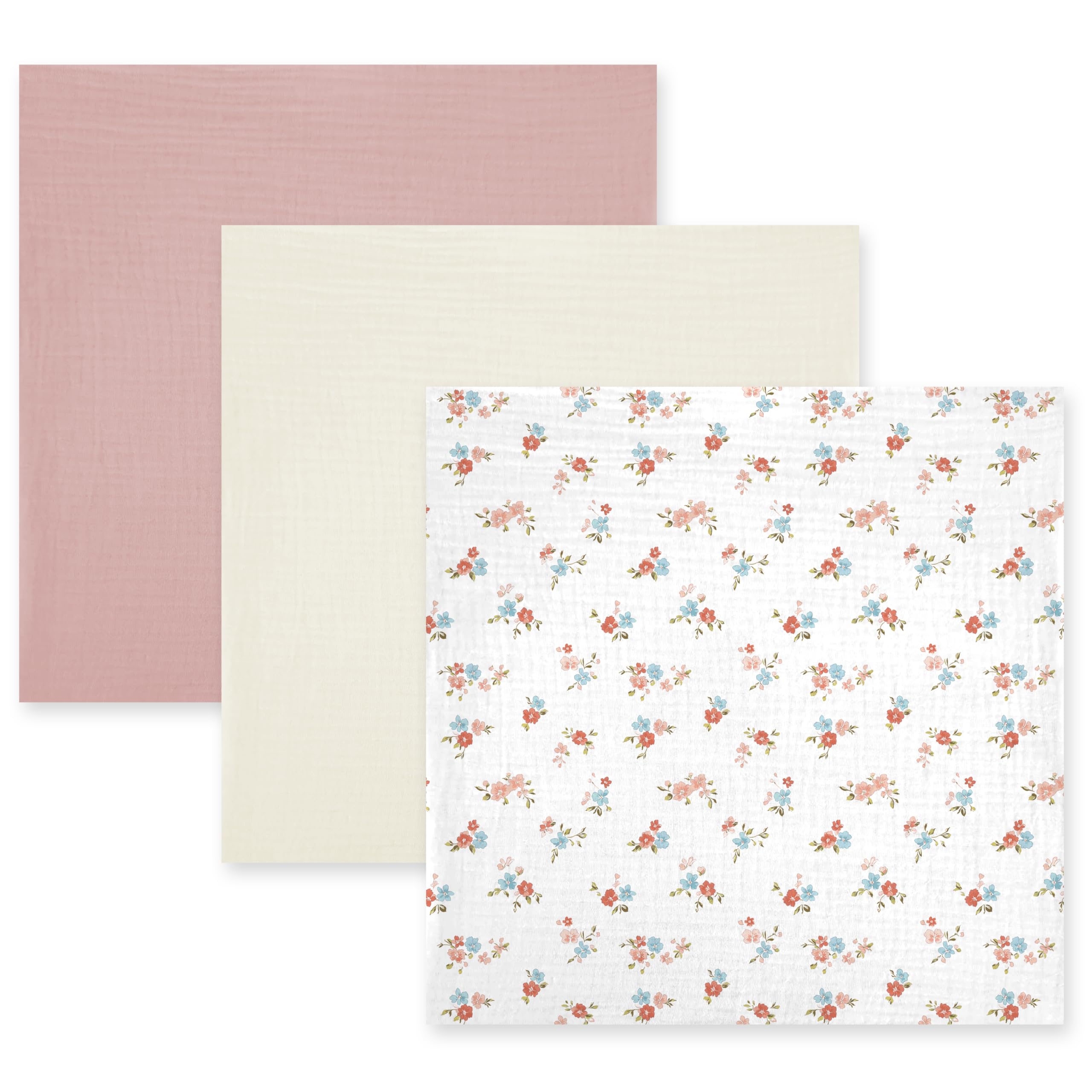 IBESTOPIA oversized 47x47 swaddle showing ample fabric for secure wrapping
