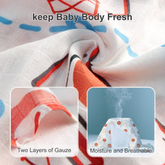 IBESTOPIA soft bamboo cotton muslin texture close up