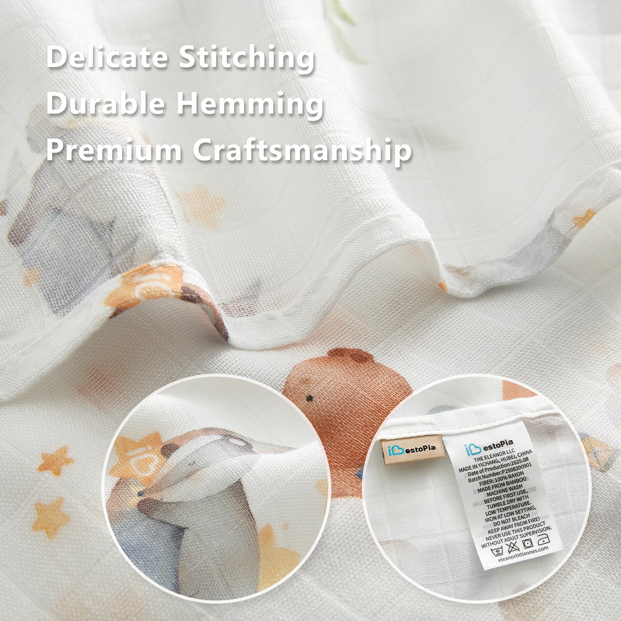 IBESTOPIA Bear Reaches for Stars swaddle promotes snug, comforting wraps