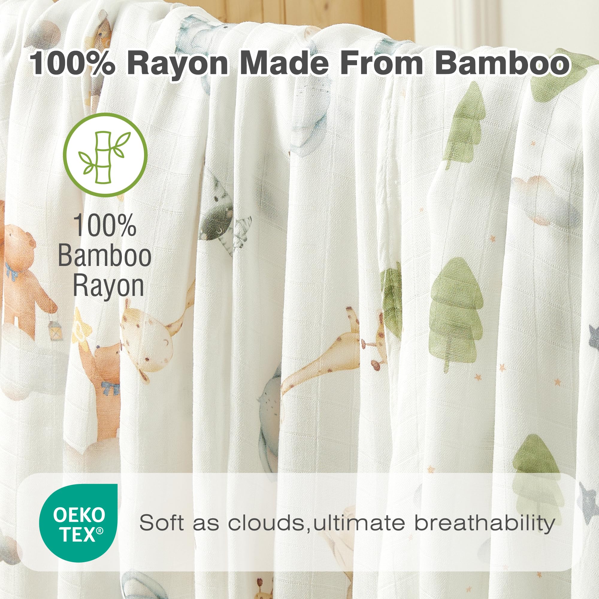 IBESTOPIA Grey Stars swaddle brings gentle coziness for naps and playtime