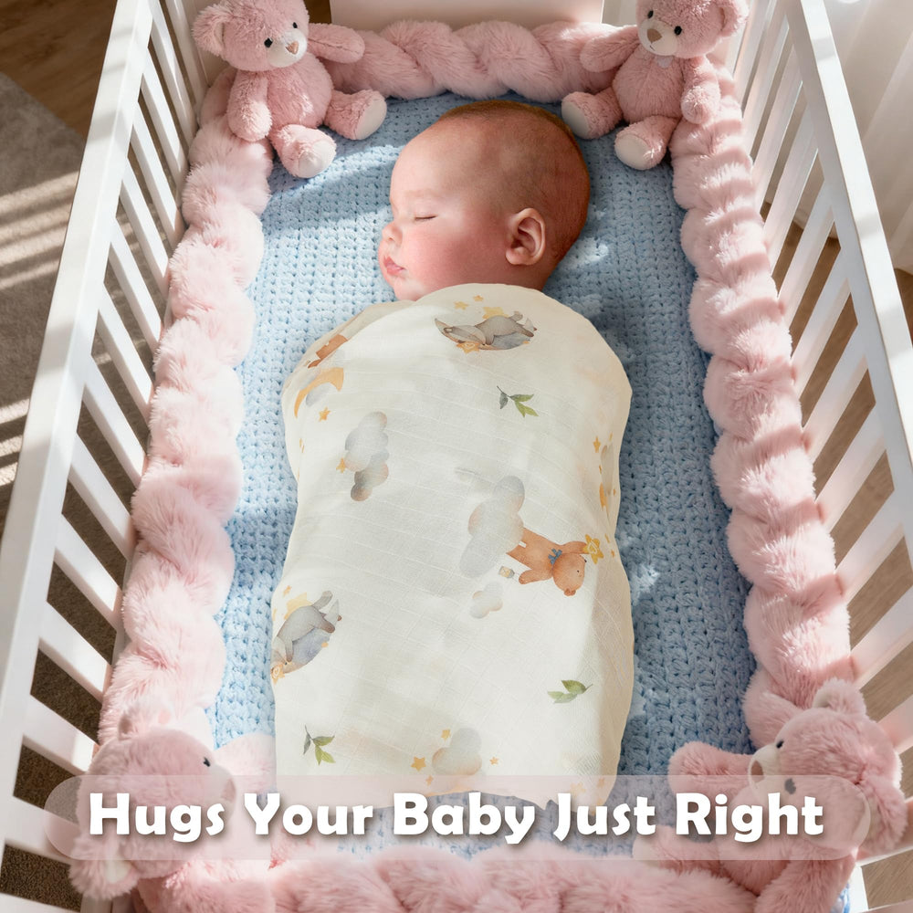 IBESTOPIA 47x47 swaddle is roomy for swaddling and cuddle moments