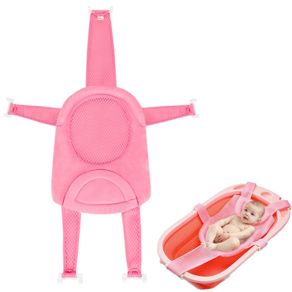 Ibluelover baby bath seat support net overview demonstrates a comfortable, secure bathing setup.
