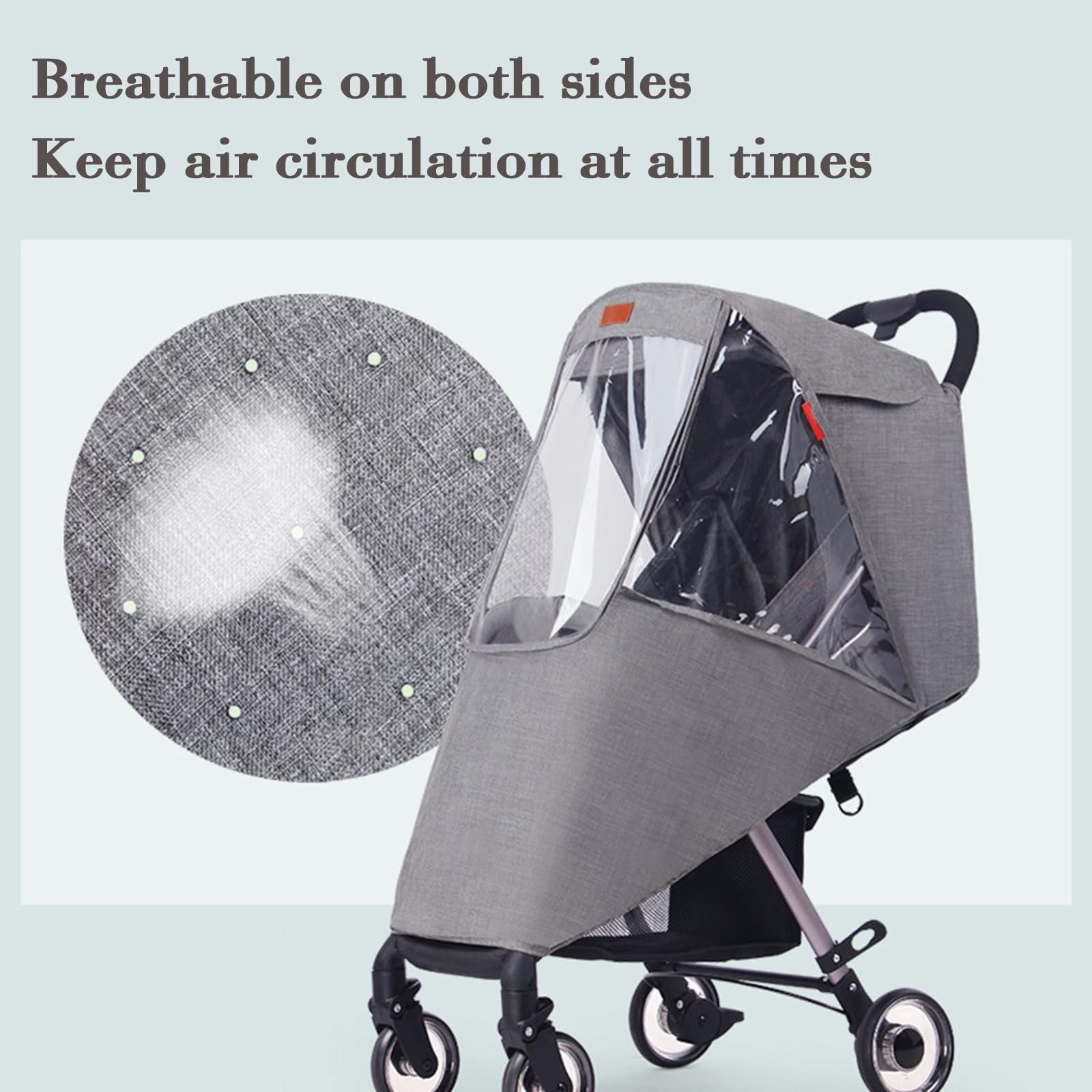 Ibluelover stroller cover back storage pocket for bottles and keys
