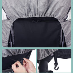 Ibluelover stroller cover double zip design for easy entry and exit
