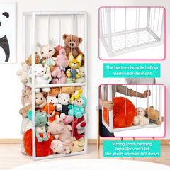 Ibnotuiy stuffed animal zoo storage elastic rope highlights quick plush access