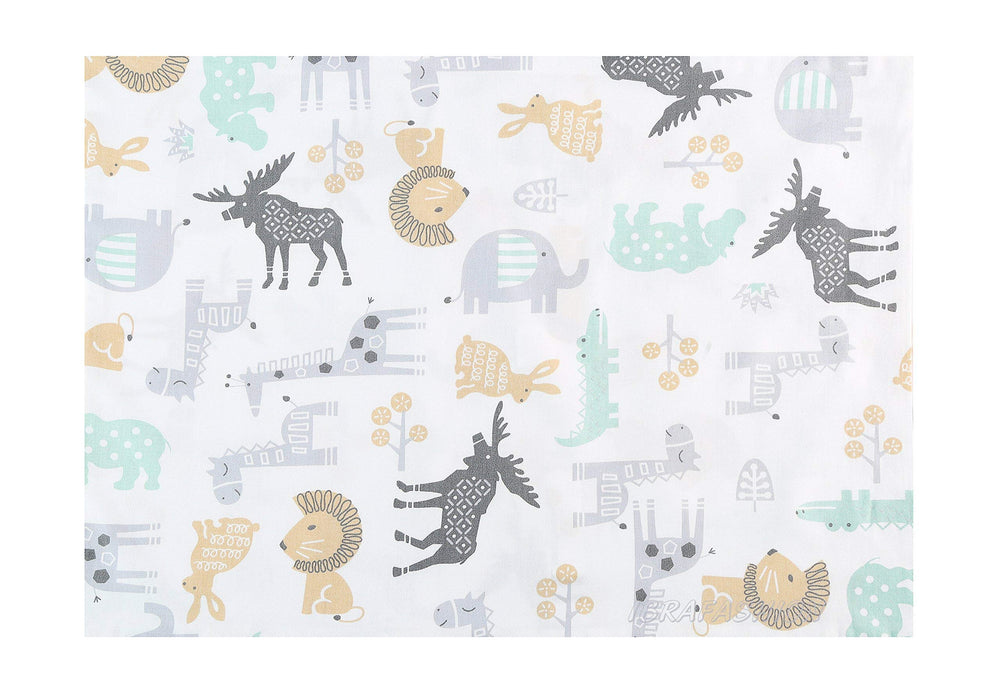 IBraFashion pillowcase colors brighten toddler room with playful wildlife print