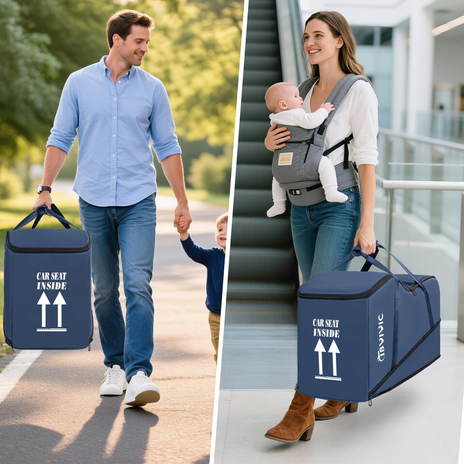 IBVIVIC compatibility view with UPPAbaby Aria shows flight-ready versatility.