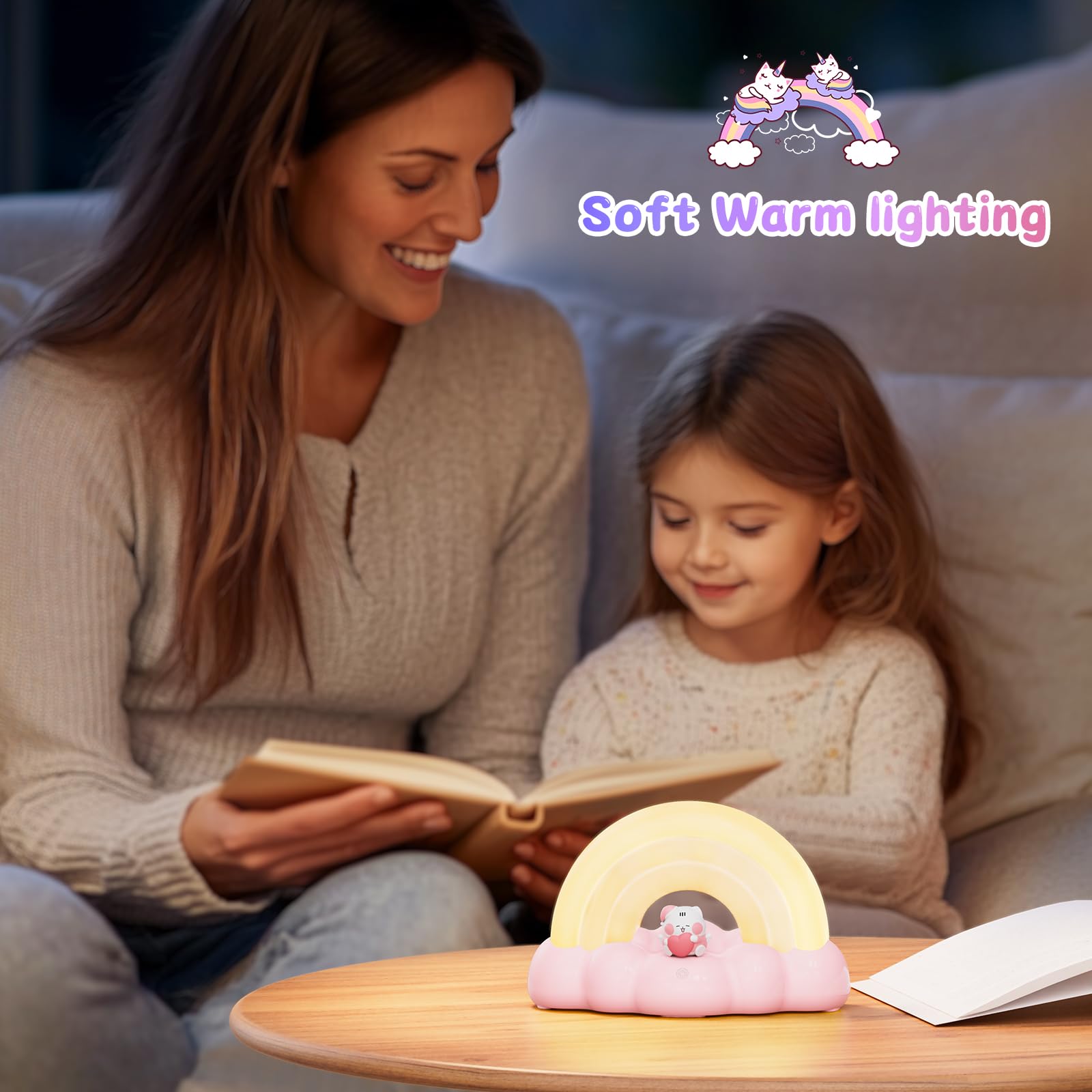 ICARER FAMILY night light timer shows 30-minute option for routines