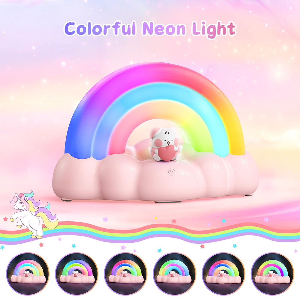 ICARER FAMILY rainbow mode glow creates playful, soothing ambience for kids