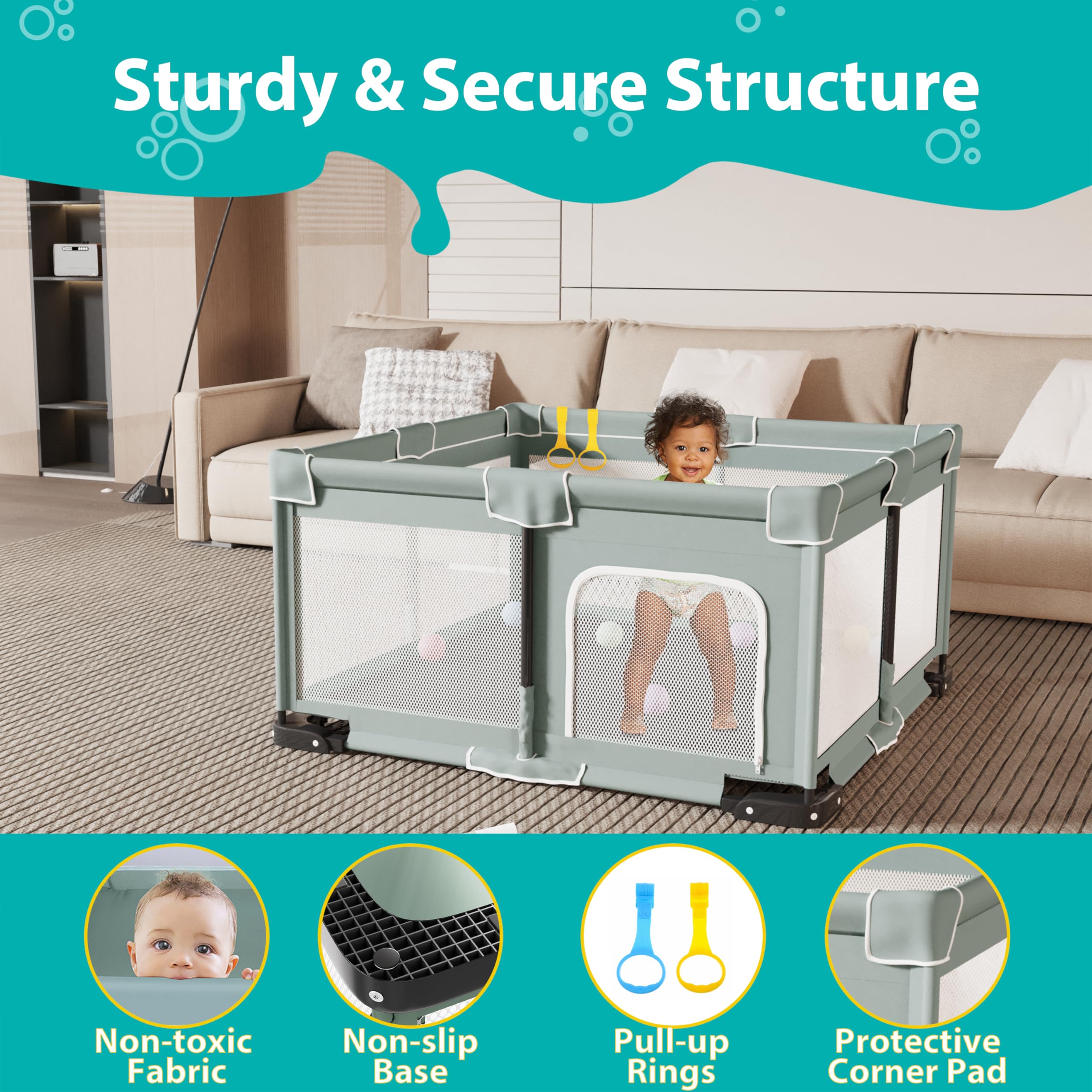 ICAREWAY two-handlers provide stable standing support for toddlers