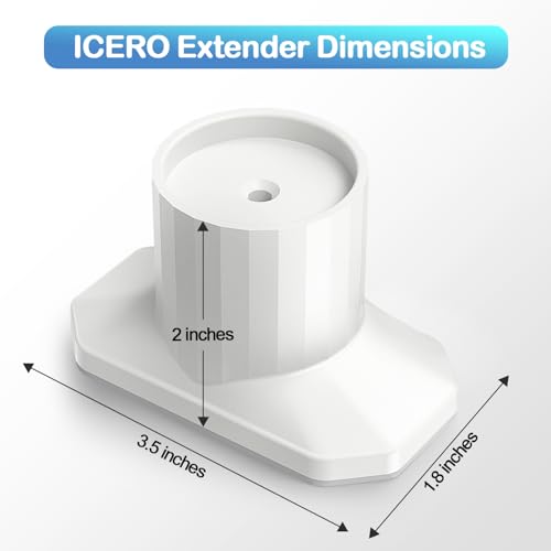 ICERO gate extender 1.1-3.5 inch range aligns gate tightly for safety.