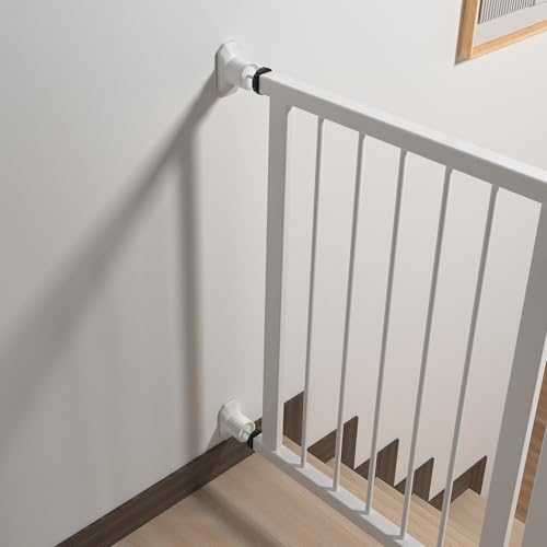 ICERO stair gate extender with rectangle design improves stability on stairs.