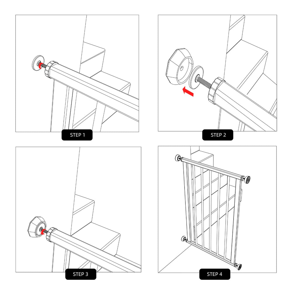ICERO 8-pack wall protectors for multiple gates in a busy home.