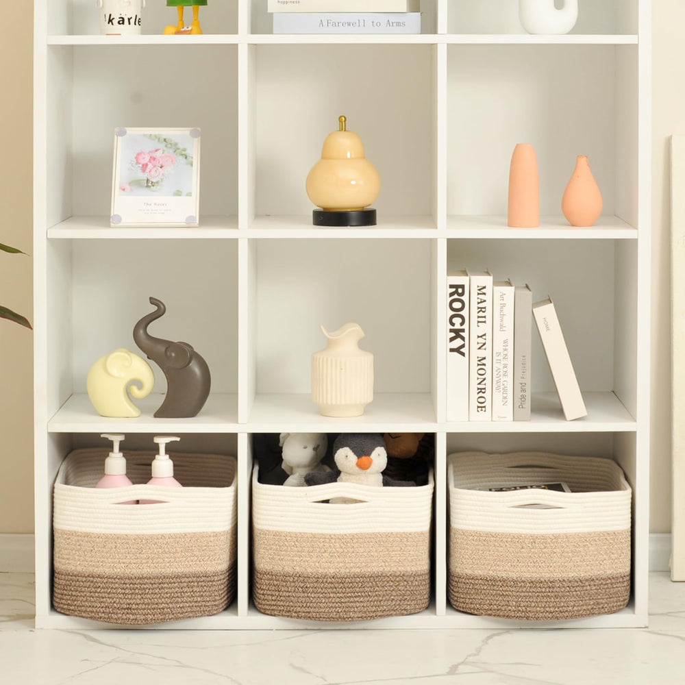 ICERZCZ three-pack storage baskets for versatile home organization