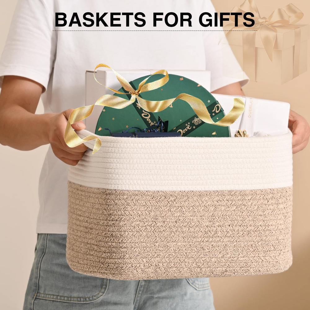 ICERZCZ basket dimensions 15x11x9.5in shows versatile fit anywhere.