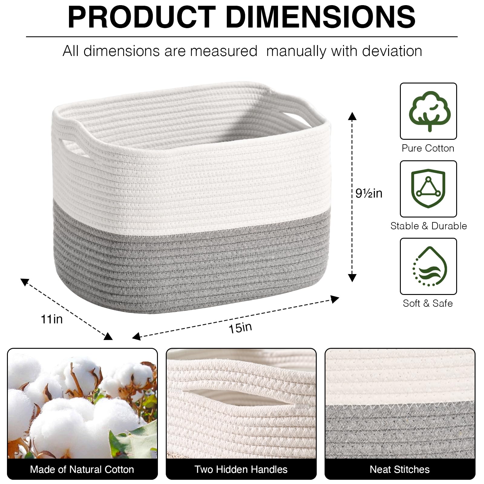 ICERZCZ basket foldable design, easy to store when not in use