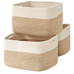 ICERZCZ large storage basket front view for shelf organization