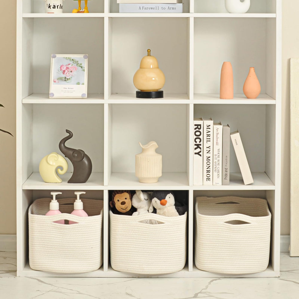 ICERZCZ large storage basket nursery-use helps keep baby essentials organized and accessible.