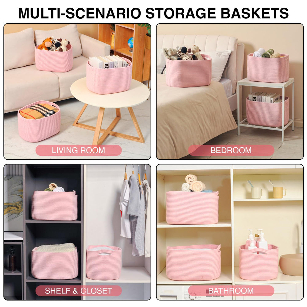 ICERZCZ shelf-organizer basket for nursery toys or clothes