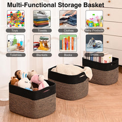 ICERZCZ baskets with handles enable easy carrying and placement