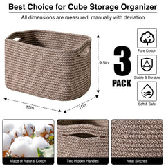 ICERZCZ storage baskets in nursery for toys and towels organization.