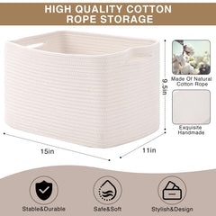 ICERZCZ storage baskets folded flat demonstrating space-saving after use