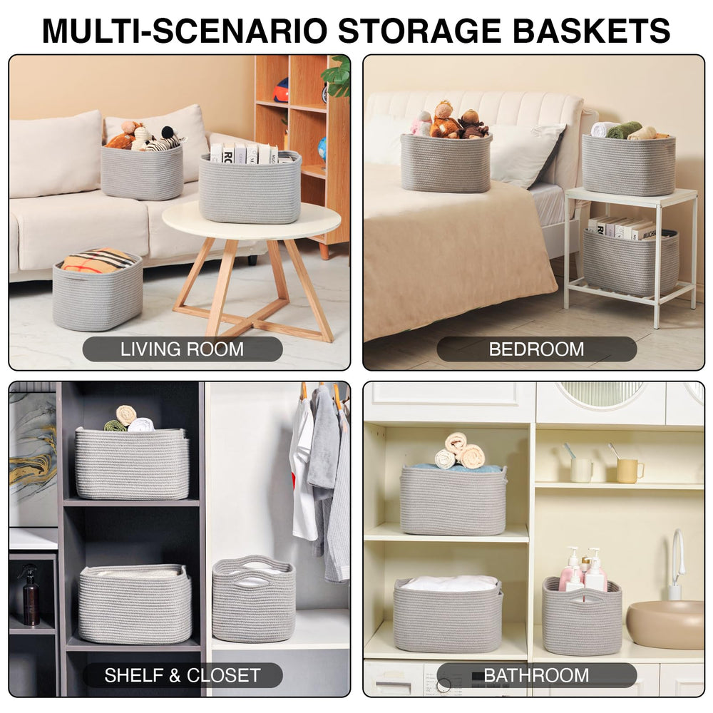 ICERZCZ folded-gray-storage shows compact storage and space-saving versatility