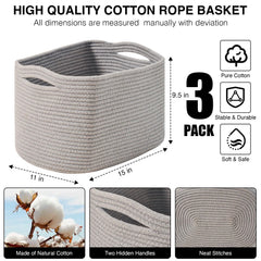 ICERZCZ toy-bin-gray-hands close-up demonstrates easy-grip handles and kid-friendly design
