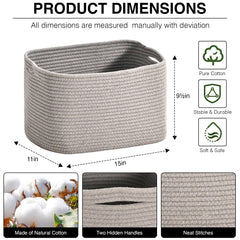 ICERZCZ basket side view highlights depth for storing clothes, toys, or books neatly