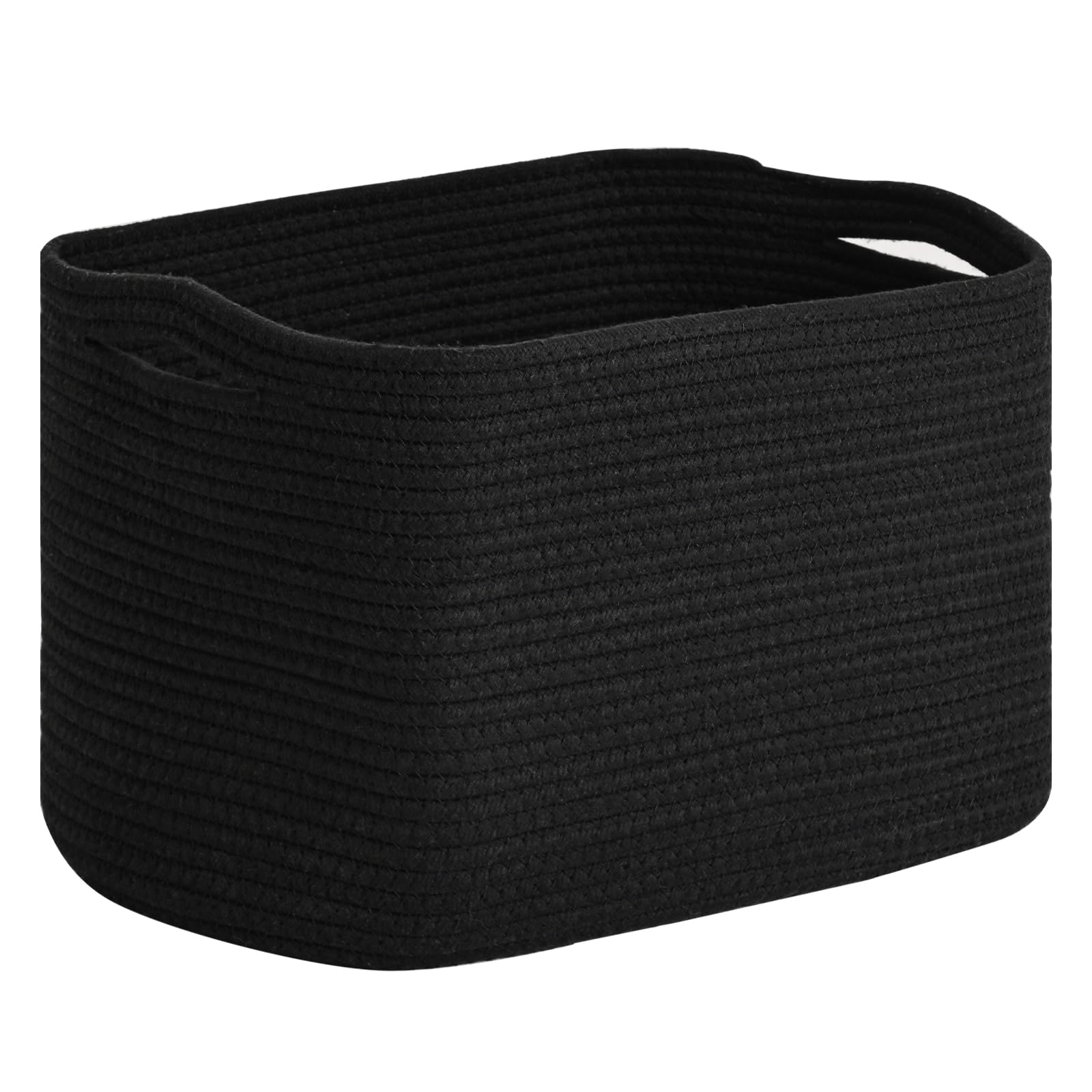 ICERZCZ woven basket front view showing tidy living space and durable construction