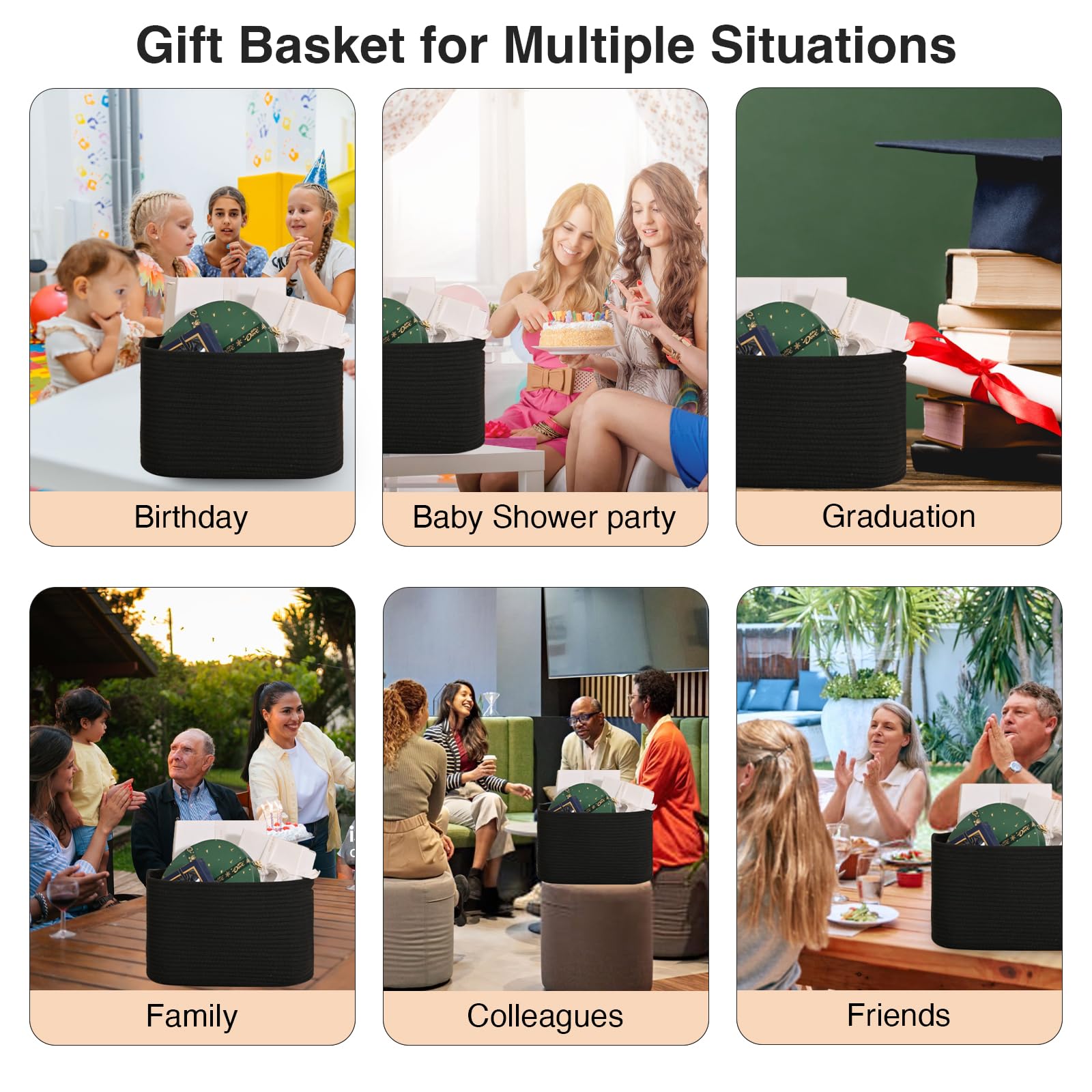 ICERZCZ basket used as gift display and decorative storage