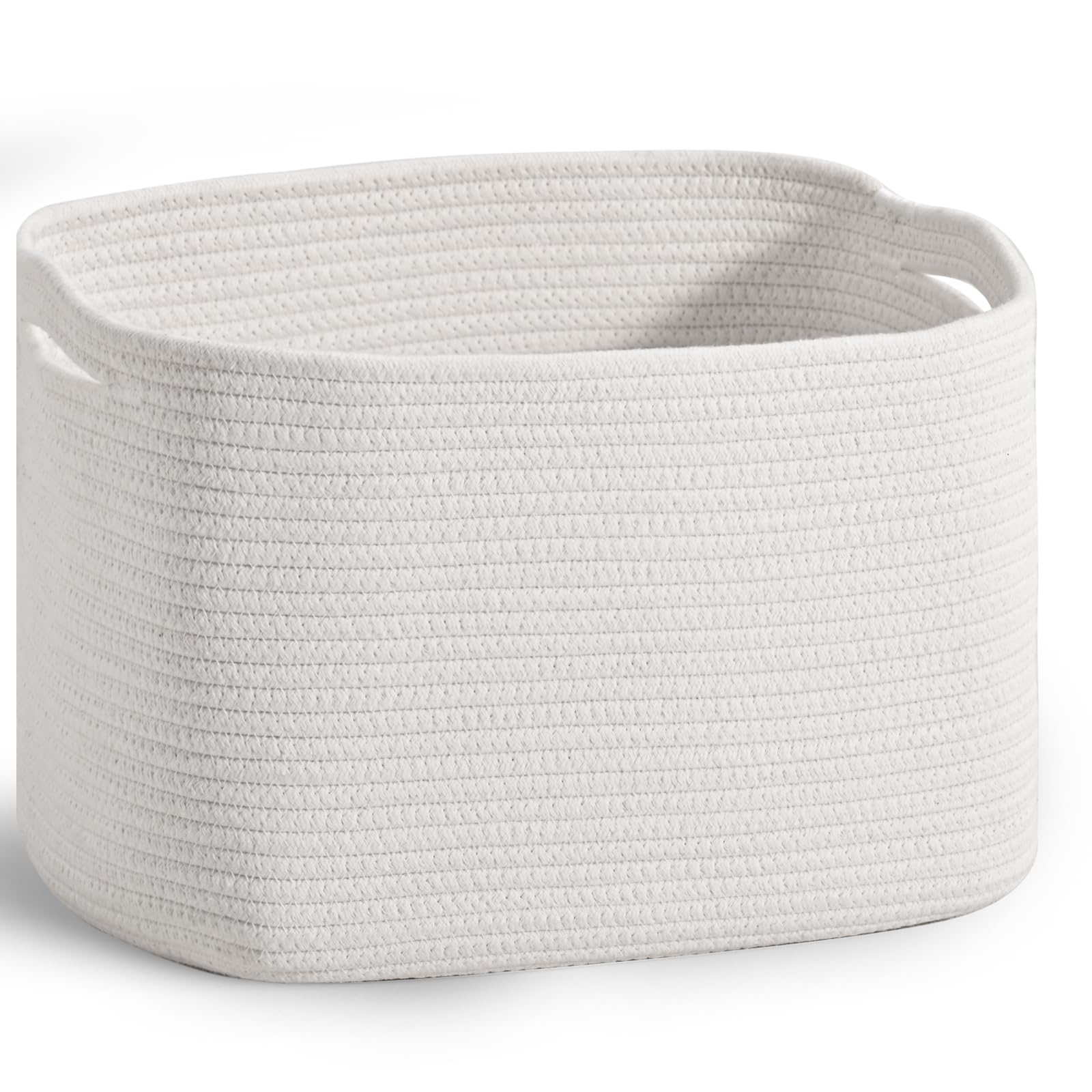 ICERZCZ storage basket top view shows sturdy, versatile organization around the home.