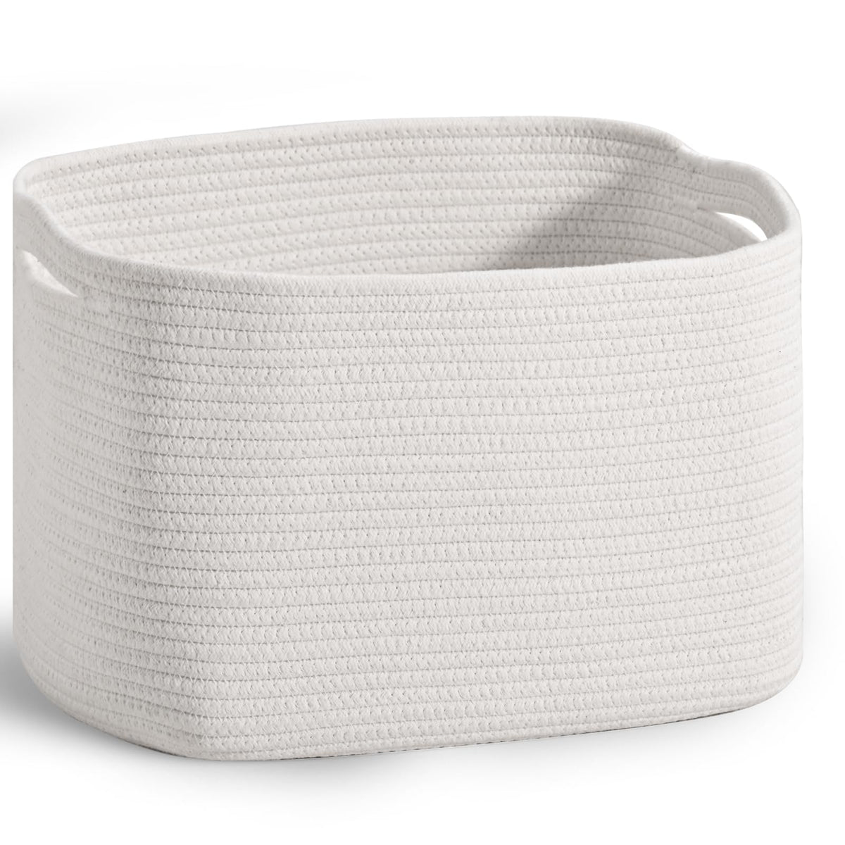 ICERZCZ storage basket top view shows sturdy, versatile organization around the home.