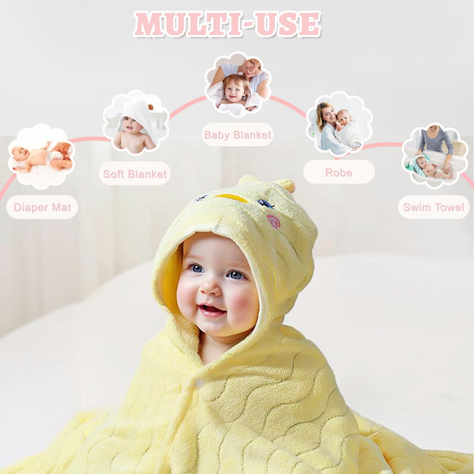 ICKEYOU large towel grows with your child for years.