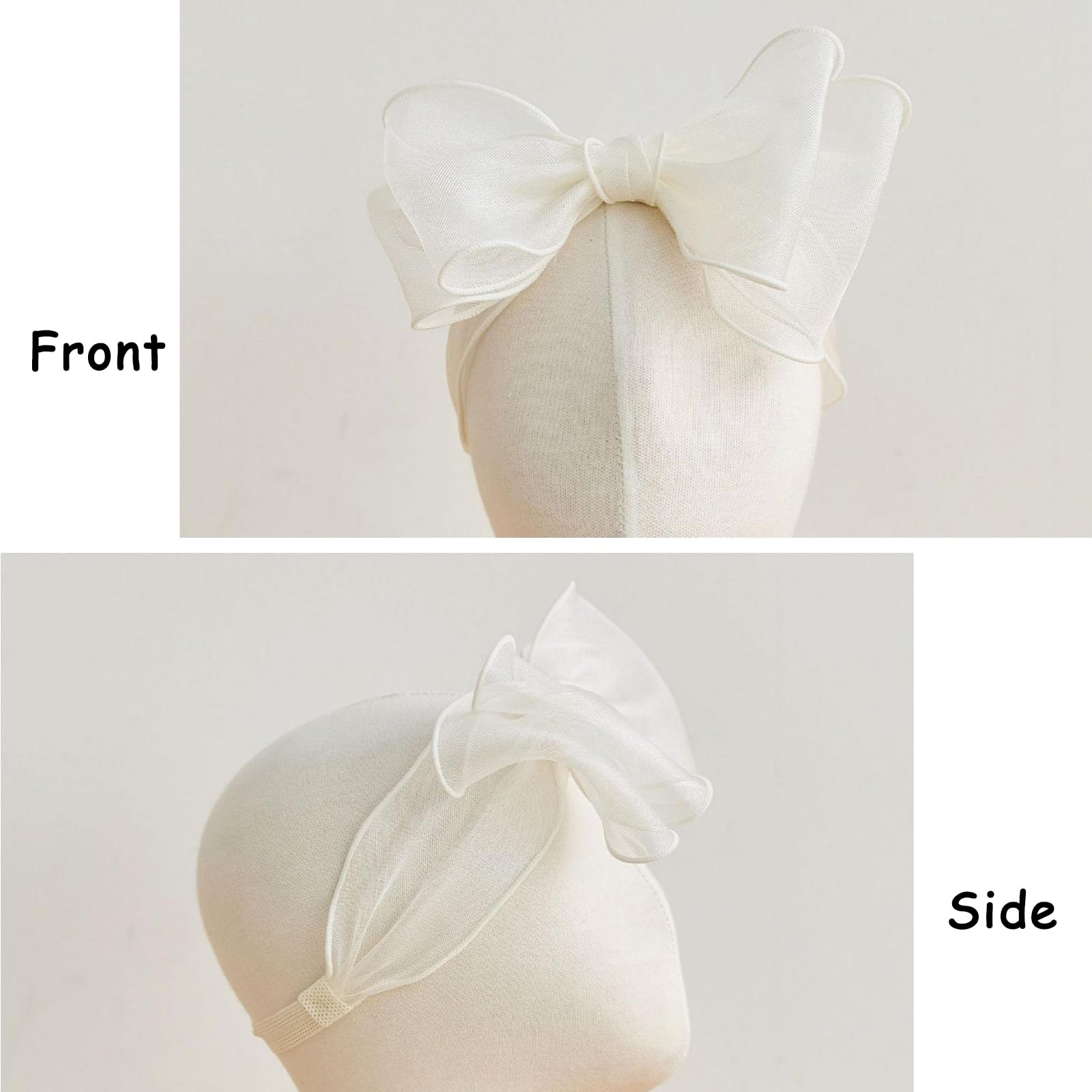 ICKEYOU adjustable elastic headband shows snug fit without slipping.
