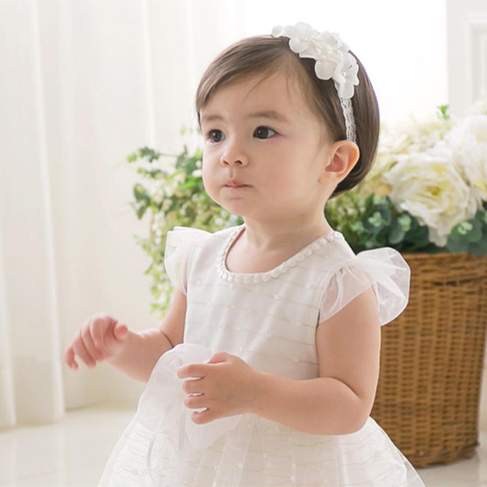 ICKEYOU baby bands photography-ready lace headband for adorable growth moments