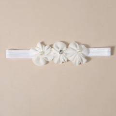ICKEYOU pearl-embellishment headband keeps newborn hair neat