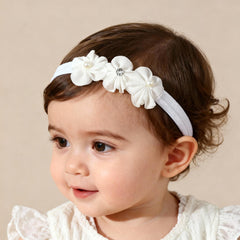 ICKEYOU soft-stretch headband with delicate lace for daily wear