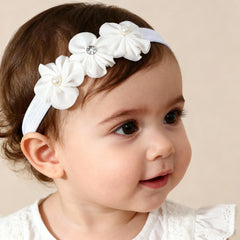 ICKEYOU three-flowers detail headband for elegant photo moments