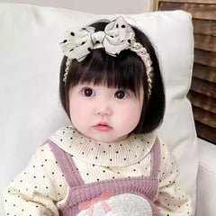 ickeyou baby headband floral lace elegant accessory for christenings and photoshoots