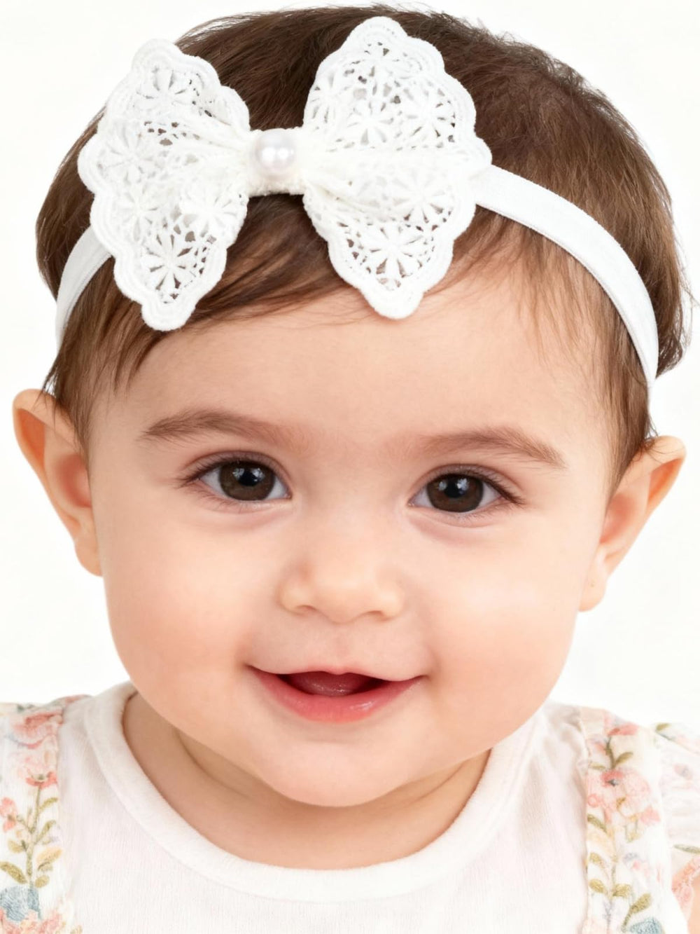 ICKEYOU baby headband with flowers offers gentle comfort for delicate scalps.