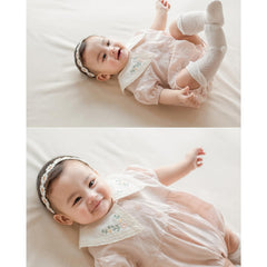 ICKEYOU Baby Lace Headband offers gentle wear and refined look for long wear.