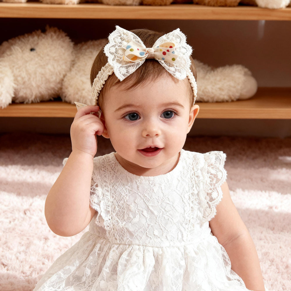 ICKEYOU handmade headband uses soft breathable materials for delicate skin.