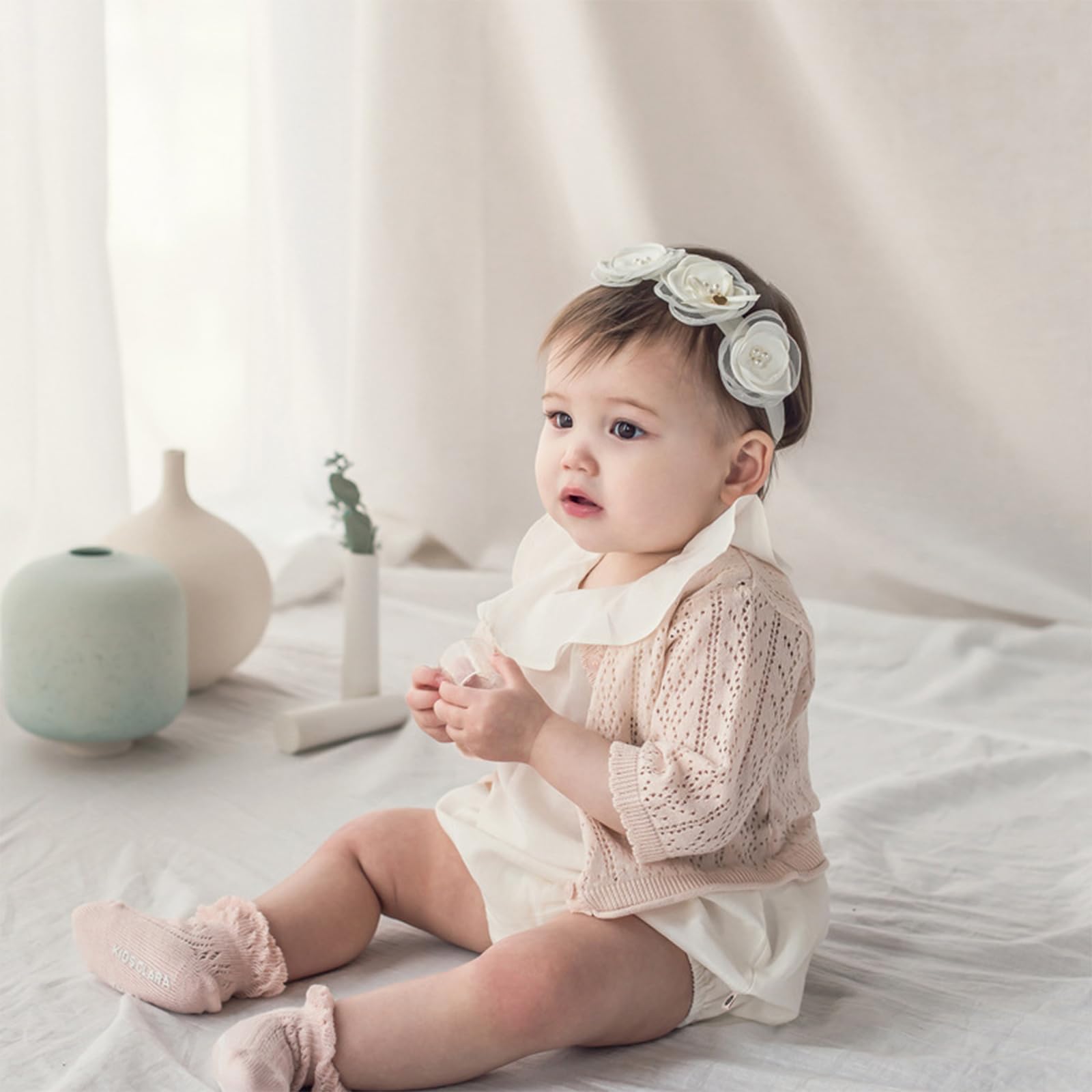 ICKEYOU soft elastic band for secure, comfortable wear on babies.