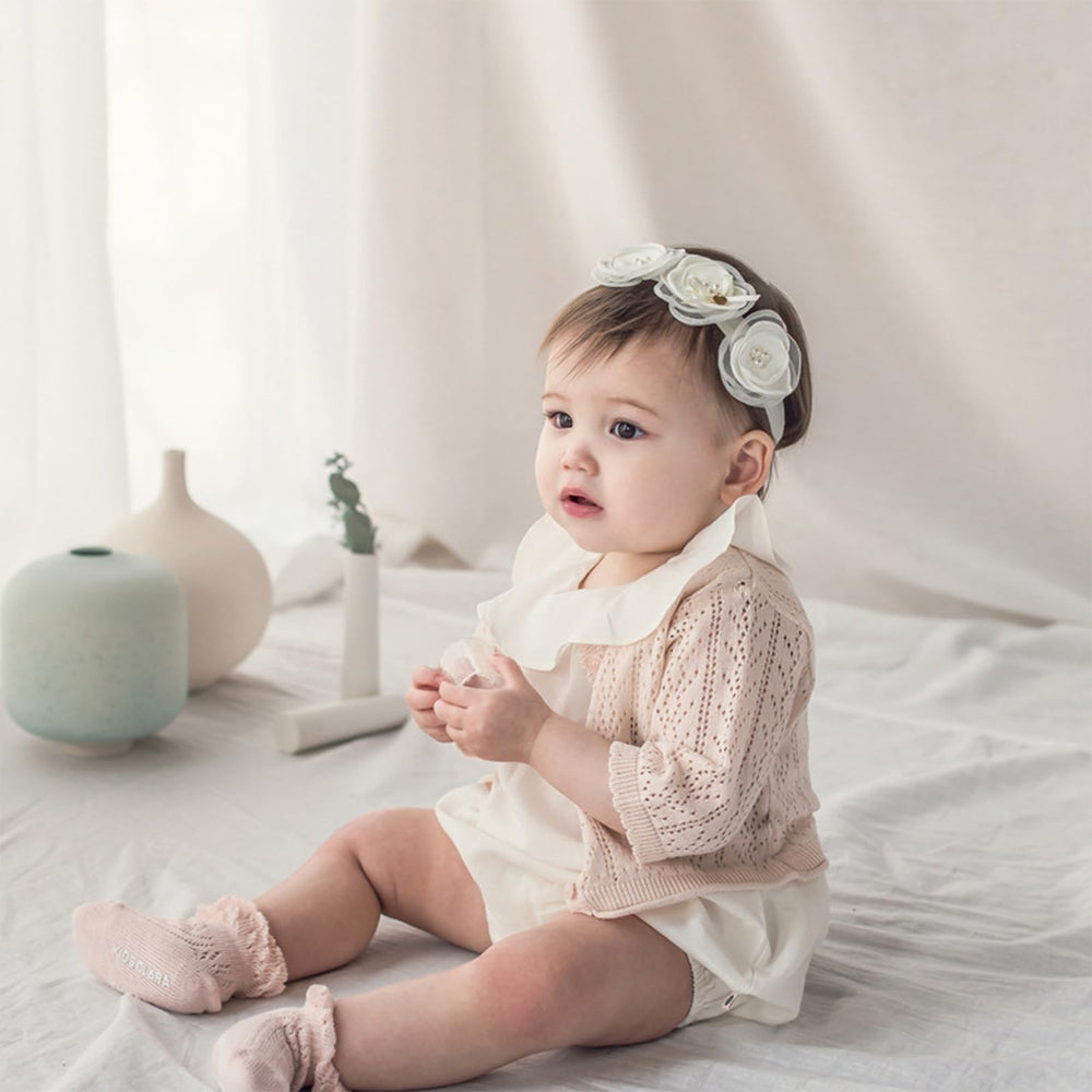 ICKEYOU soft elastic band for secure, comfortable wear on babies.